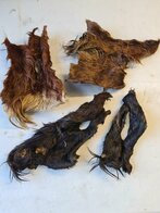 Paardenkophuid plaat met haar 500 gram