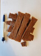 Vleesstrips Eend 1kg (10 stuks van 100 gram)