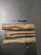 Kameelhuid gerold ca. 15cm 3 stuks