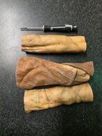 Paardenhuid gerold ca. 15cm 3 stuks